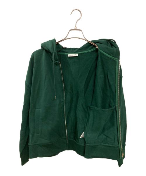 LACOSTE（ラコステ）LACOSTE (ラコステ) スタンダードスウェットジップパーカ グリーン サイズ:36の古着・服飾アイテム