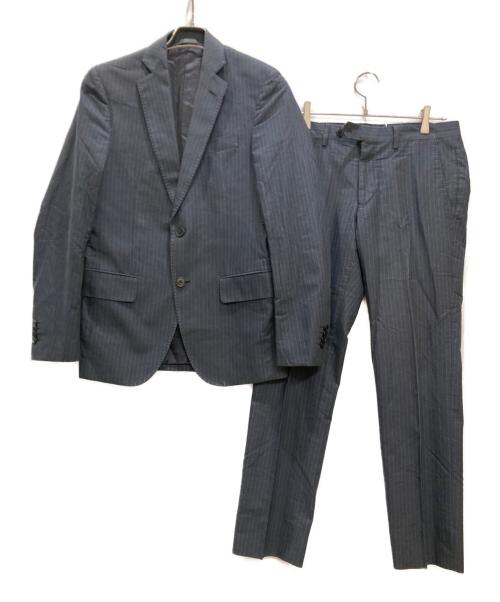 LARDINI（ラルディーニ）LARDINI (ラルディーニ) ストライプセットアップスーツ グレー サイズ:44の古着・服飾アイテム
