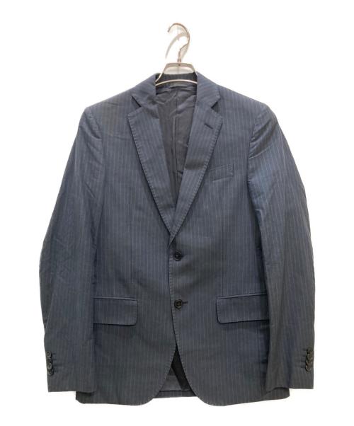 LARDINI（ラルディーニ）LARDINI (ラルディーニ) ストライプセットアップスーツ グレー サイズ:44の古着・服飾アイテム