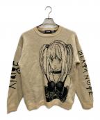 X-LARGEエクストララージ）の古着「XLARGE×DEATHNOTE MISA KNITSWEATER」｜カーキ