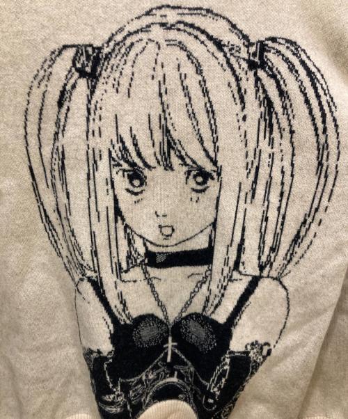 X-LARGE（エクストララージ）X-LARGE (エクストララージ) XLARGE×DEATHNOTE MISA KNITSWEATER カーキ サイズ:Mの古着・服飾アイテム