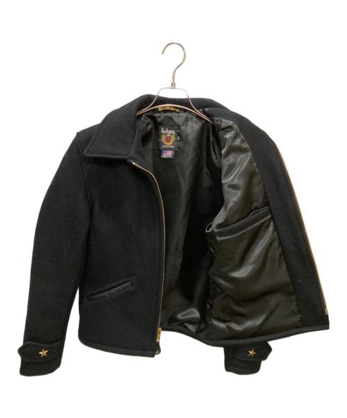 Schott（ショット）Schott (ショット) 32zウールCPOジャケット ネイビー(ブラックに近い) サイズ:34の古着・服飾アイテム