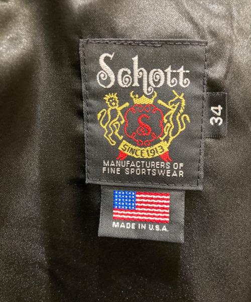 Schott（ショット）Schott (ショット) 32zウールCPOジャケット ネイビー(ブラックに近い) サイズ:34の古着・服飾アイテム