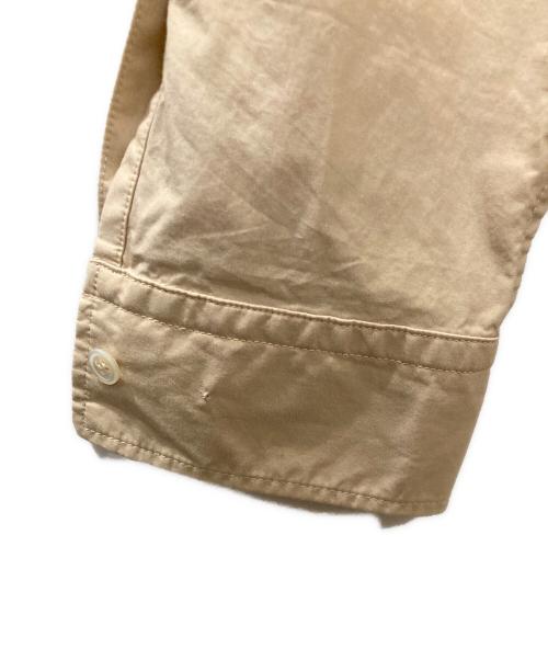 DRESSEDUNDRESSED（ドレスドアンドレスド）DRESSEDUNDRESSED (ドレスドアンドレスド) シアー切替シャツ カーキ サイズ:3の古着・服飾アイテム