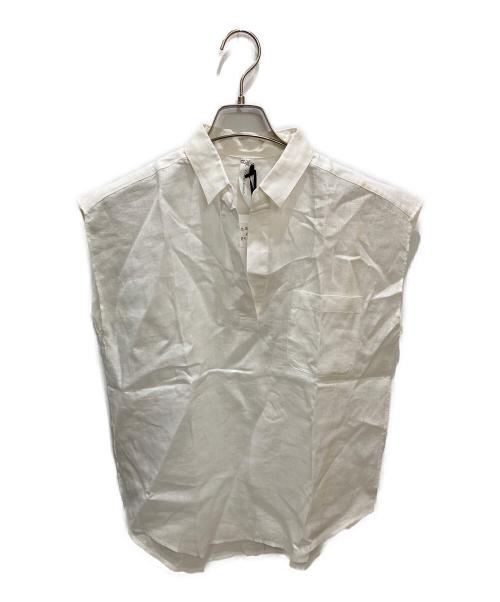 自由区（ジユウク）自由区 (ジユウク) リネンスキッパーシャツ ホワイト サイズ:Mの古着・服飾アイテム