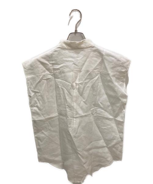 自由区（ジユウク）自由区 (ジユウク) リネンスキッパーシャツ ホワイト サイズ:Mの古着・服飾アイテム