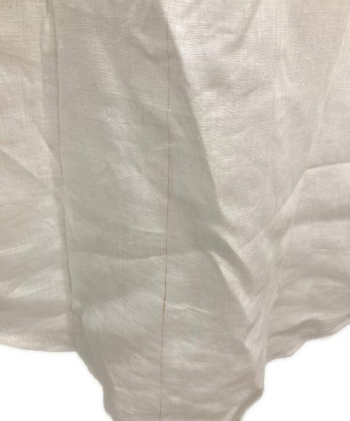 自由区（ジユウク）自由区 (ジユウク) リネンスキッパーシャツ ホワイト サイズ:Mの古着・服飾アイテム