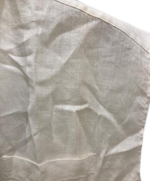 自由区（ジユウク）自由区 (ジユウク) リネンスキッパーシャツ ホワイト サイズ:Mの古着・服飾アイテム