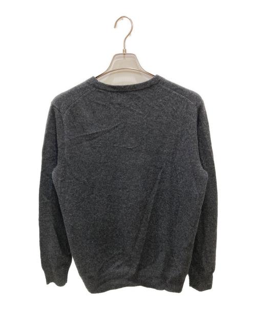 POLO RALPH LAUREN（ポロ・ラルフローレン）POLO RALPH LAUREN (ポロ・ラルフローレン) ドッグインターシャ カシミヤ セーター グレー サイズ:Sの古着・服飾アイテム