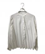 journal standard luxeジャーナルスタンダード ラックス）の古着「ハイツイストガーゼWフリルブラウス」｜ホワイト