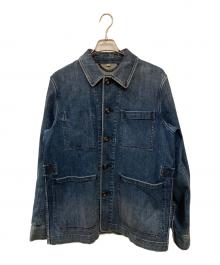 BURBERRY（バーバリー）の古着「USED加工デニムカバーオール」｜インディゴ