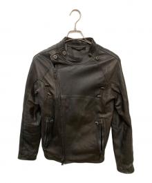 CHRISTIAN PEAU（クリスチャンポー）の古着「ラムレザーアビエイタージャケット」｜ブラック