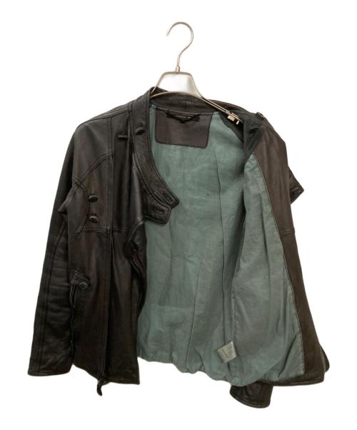 CHRISTIAN PEAU（クリスチャンポー）CHRISTIAN PEAU (クリスチャンポー) ラムレザーアビエイタージャケット ブラック サイズ:38の古着・服飾アイテム