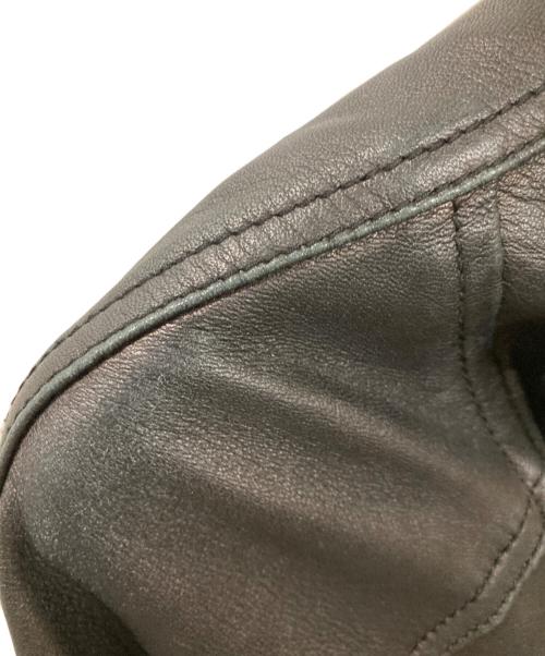 CHRISTIAN PEAU（クリスチャンポー）CHRISTIAN PEAU (クリスチャンポー) ラムレザーアビエイタージャケット ブラック サイズ:38の古着・服飾アイテム