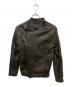 CHRISTIAN PEAU（クリスチャンポー）の古着「ラムレザーアビエイタージャケット」｜ブラック
