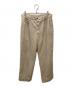 TROUSERS（トラウザーズ）の古着「タックパンツ」｜ベージュ