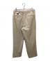 TROUSERS (トラウザーズ) タックパンツ ベージュ サイズ:印字消えのため解読不可：5000円