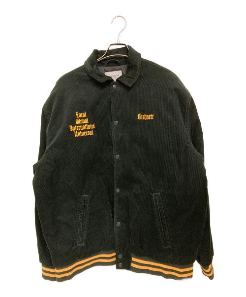 Carhartt WIP（カーハート ワークインプログレス）Carhartt WIP (カーハート ワークインプログレス) LETTERMAN JACKET / レターマンジャケット グリーン サイズ:XLの古着・服飾アイテム