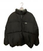X-LARGEエクストララージ）の古着「リバーシブルダウンジャケット」｜ブラック×グリーン