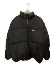 X-LARGE（エクストララージ）の古着「リバーシブルダウンジャケット」｜ブラック×グリーン