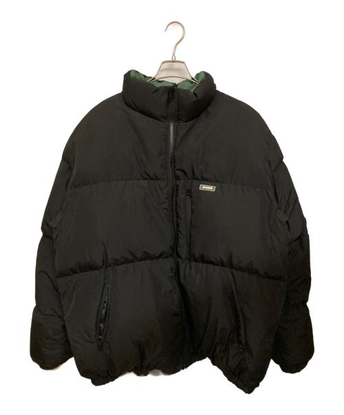 X-LARGE（エクストララージ）X-LARGE (エクストララージ) リバーシブルダウンジャケット ブラック×グリーン サイズ:XLの古着・服飾アイテム