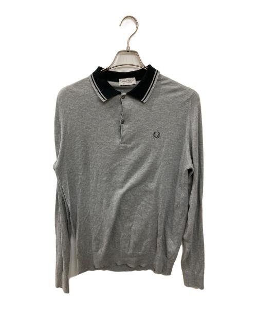 JOHN SMEDLEY（ジョンスメドレー）JOHN SMEDLEY (ジョンスメドレー) FRED PERRY (フレッドペリー) 襟付カットソー グレー サイズ:Mの古着・服飾アイテム