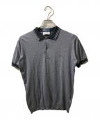JOHN SMEDLEY×FRED PERRYジョンスメドレー×フレッドペリー）の古着「コットンニットポロシャツ」｜グレー