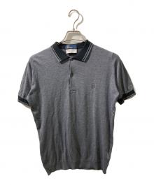 JOHN SMEDLEY×FRED PERRY（ジョンスメドレー×フレッドペリー）の古着「コットンニットポロシャツ」｜グレー