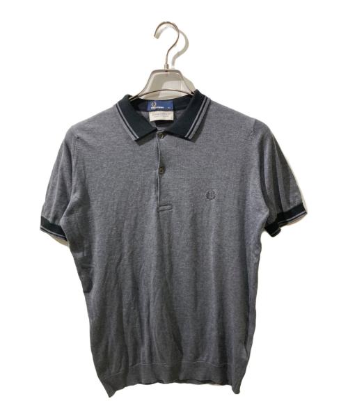 JOHN SMEDLEY（ジョンスメドレー）JOHN SMEDLEY (ジョンスメドレー) FRED PERRY (フレッドペリー) コットンニットポロシャツ グレー サイズ:Sの古着・服飾アイテム