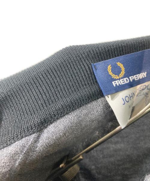 JOHN SMEDLEY（ジョンスメドレー）JOHN SMEDLEY (ジョンスメドレー) FRED PERRY (フレッドペリー) コットンニットポロシャツ グレー サイズ:Sの古着・服飾アイテム