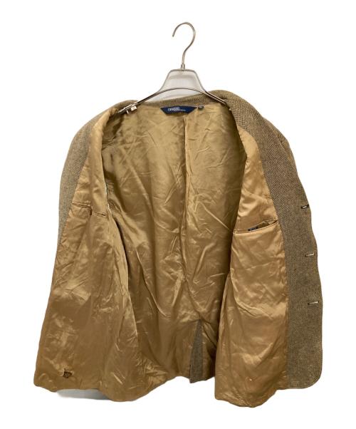 POLO RALPH LAUREN（ポロ・ラルフローレン）POLO RALPH LAUREN (ポロ・ラルフローレン) 古着コットンウールツイードテーラードジャケット ブラウン サイズ:XLの古着・服飾アイテム