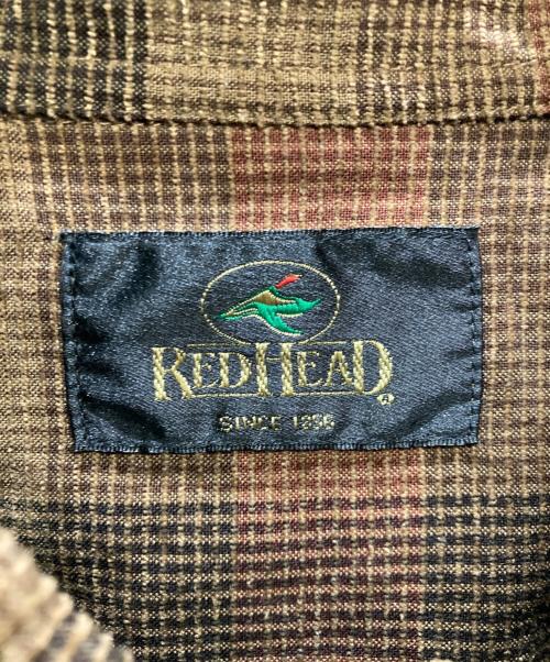 red head（レッドヘッド）red head (レッドヘッド) 古着フラップポケットコーデュロイシャツ ブラウン サイズ:XLの古着・服飾アイテム