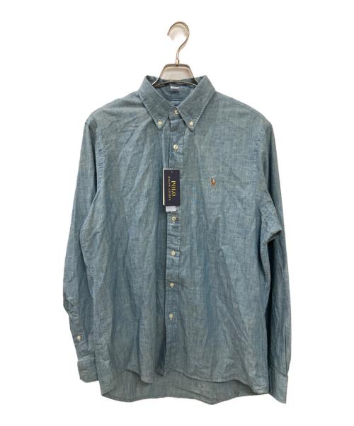 POLO RALPH LAUREN（ポロ・ラルフローレン）POLO RALPH LAUREN (ポロ・ラルフローレン) シャンブレーシャツ インディゴ サイズ:Lの古着・服飾アイテム