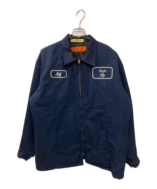 RED KAP（レッド キャップ）RED KAP (レッド キャップ) 古着 舞妓刺繍中綿ワークジャケット ネイビー サイズ:Lの古着・服飾アイテム