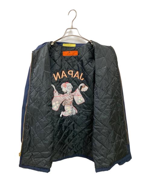 RED KAP（レッド キャップ）RED KAP (レッド キャップ) 古着 舞妓刺繍中綿ワークジャケット ネイビー サイズ:Lの古着・服飾アイテム