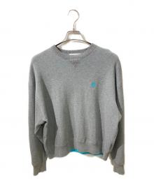 Mila Owen（ミラオーウェン）の古着「バイカラースウェットライクニット」｜グレー