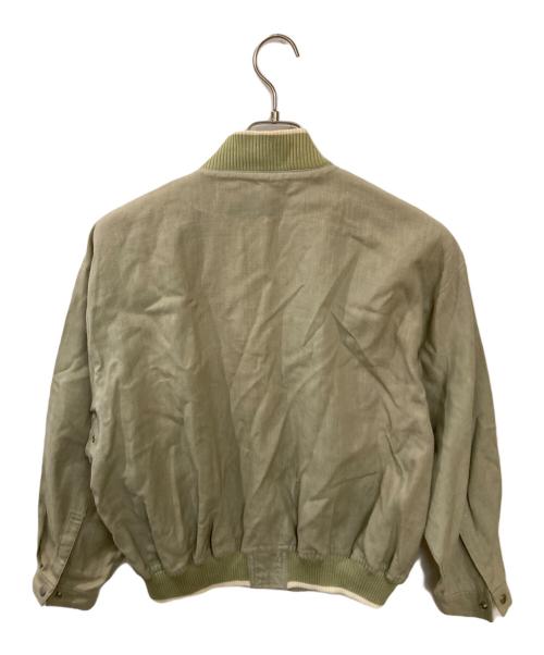 Christian Dior Sports（クリスチャン ディオールスポーツ）Christian Dior Sports (クリスチャン ディオールスポーツ) リネンジャケット 黄緑 サイズ:Mの古着・服飾アイテム