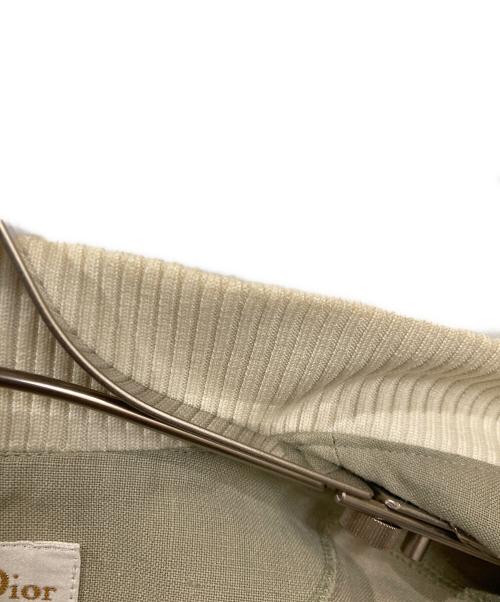 Christian Dior Sports（クリスチャン ディオールスポーツ）Christian Dior Sports (クリスチャン ディオールスポーツ) リネンジャケット 黄緑 サイズ:Mの古着・服飾アイテム