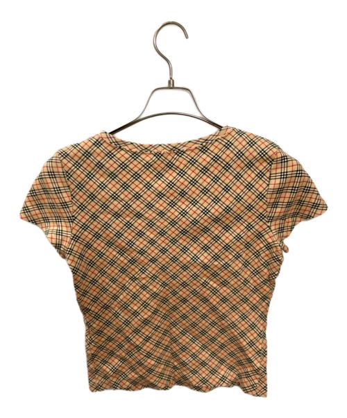 BURBERRY BLUE LABEL（バーバリー ブルー レーベル）BURBERRY BLUE LABEL (バーバリー ブルー レーベル) ノバチェックカットソー ベージュ サイズ:Mの古着・服飾アイテム