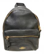COACHコーチ）の古着「レザーミニバックパック」｜ブラック