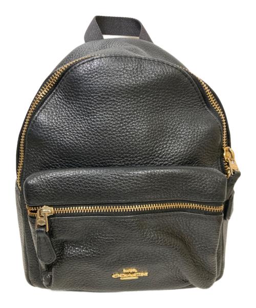 COACH（コーチ）COACH (コーチ) レザーミニバックパック ブラックの古着・服飾アイテム