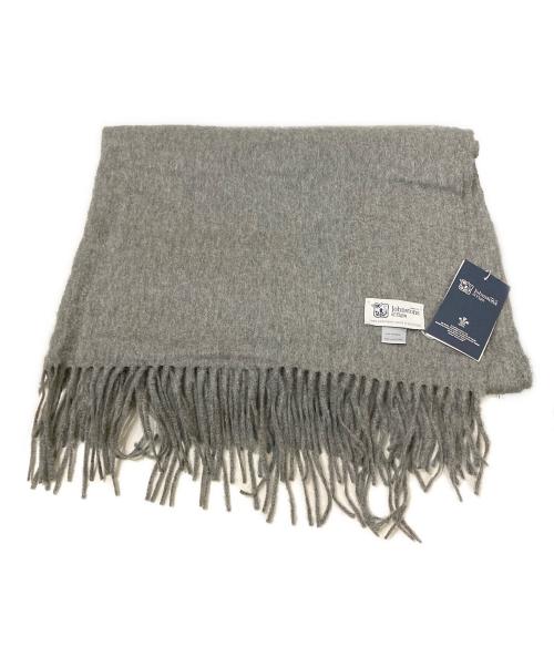 JOHNSTONS OF ELGIN（ジョンストンズオブエルガン）JOHNSTONS OF ELGIN (ジョンストンズオブエルガン) カシミヤマフラー グレーの古着・服飾アイテム