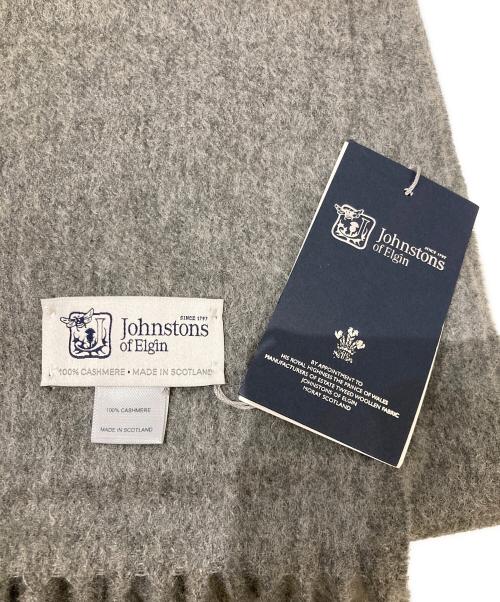 JOHNSTONS OF ELGIN（ジョンストンズオブエルガン）JOHNSTONS OF ELGIN (ジョンストンズオブエルガン) カシミヤマフラー グレーの古着・服飾アイテム