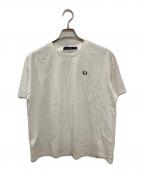 FRED PERRYフレッドペリー）の古着「刺繍Tシャツ」｜ベージュ