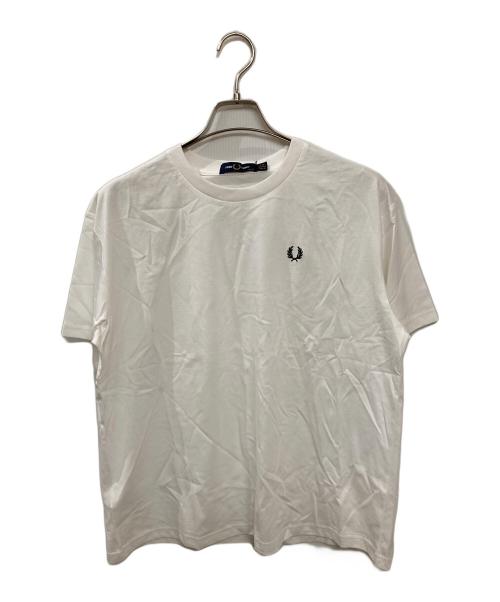 FRED PERRY（フレッドペリー）FRED PERRY (フレッドペリー) 刺繍Tシャツ ベージュ サイズ:Lの古着・服飾アイテム