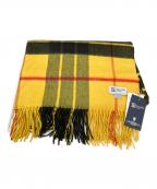 JOHNSTONS OF ELGINジョンストンズオブエルガン）の古着「カシミヤ大判ストール」｜イエロー