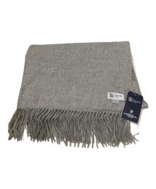 JOHNSTONS OF ELGIN（ジョンストンズオブエルガン）の古着「カシミヤ大判ストール」｜グレー