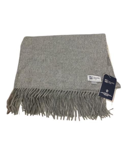 JOHNSTONS OF ELGIN（ジョンストンズオブエルガン）JOHNSTONS OF ELGIN (ジョンストンズオブエルガン) カシミヤ大判ストール グレーの古着・服飾アイテム
