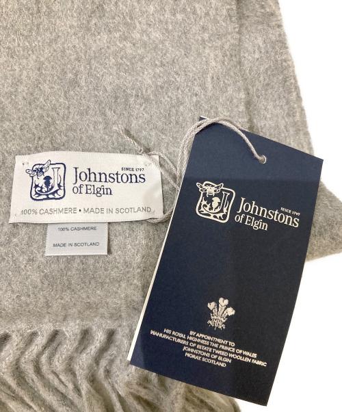 JOHNSTONS OF ELGIN（ジョンストンズオブエルガン）JOHNSTONS OF ELGIN (ジョンストンズオブエルガン) カシミヤ大判ストール グレーの古着・服飾アイテム