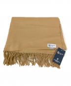 JOHNSTONS OF ELGINジョンストンズオブエルガン）の古着「カシミヤ大判ストール」｜ブラウン